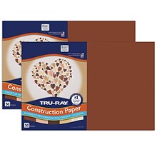 Tru-Ray Shades of Me Assortment, 12 x 18 Construction Paper, 5 Assorted Colors, 50 Sheets Per Pack