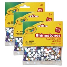 Crayola Rhinestones, 375/Pack, 3 Packs (PACAC3572CRA-3)