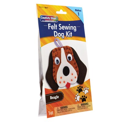 Creativity Street® Felt Sewing Dog Kit, Beagle, 5 x 5.5 x 1, 6 Kits (PACAC5701-6)