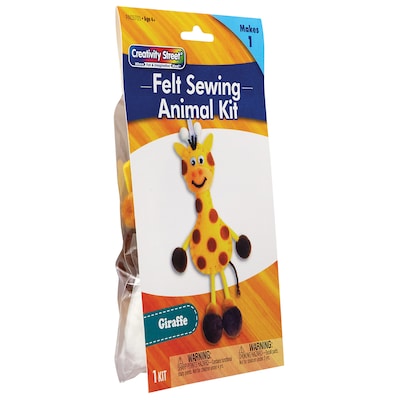 Creativity Street® Felt Sewing Animal Kit, Giraffe, 6 x 11 x 0.75, 6 Kits (PACAC5703-6)