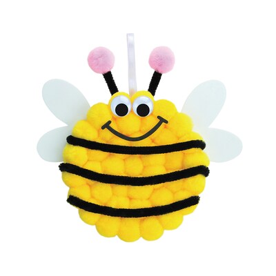 Creativity Street® Pom Pon Animal Plate Kit, Bee, 9" x 8.5" x 1", 6 Kits (PACAC5713-6)