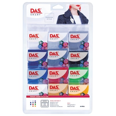 DAS Smart Clay Set, Primary Set, Set of 12 (1 oz.) Packs (PACF322100)