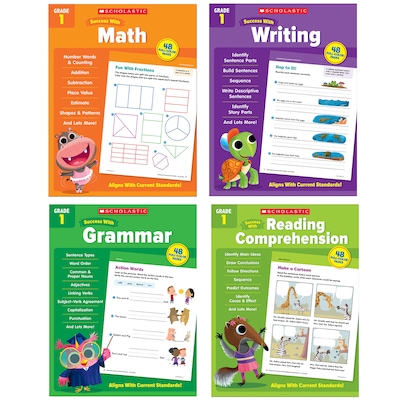 Scholastic Teacher Resources Scholastic First Grade Success Workbooks, 4/Set