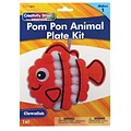 Creativity Street® Pom Pon Animal Plate Kit, Clownfish, 7.5 x 8 x 1, 6 Kits (PACAC5714-6)
