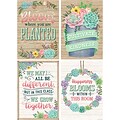 Teacher Created Resources 13-3/8 x 19 Rustic Bloom Posters, 4/Set (TCR2088537)