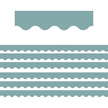 Teacher Created Resources Scalloped Borders/Trim, 2.19 x 35, Calming Blue, 6/Pack (TCR7128-6)