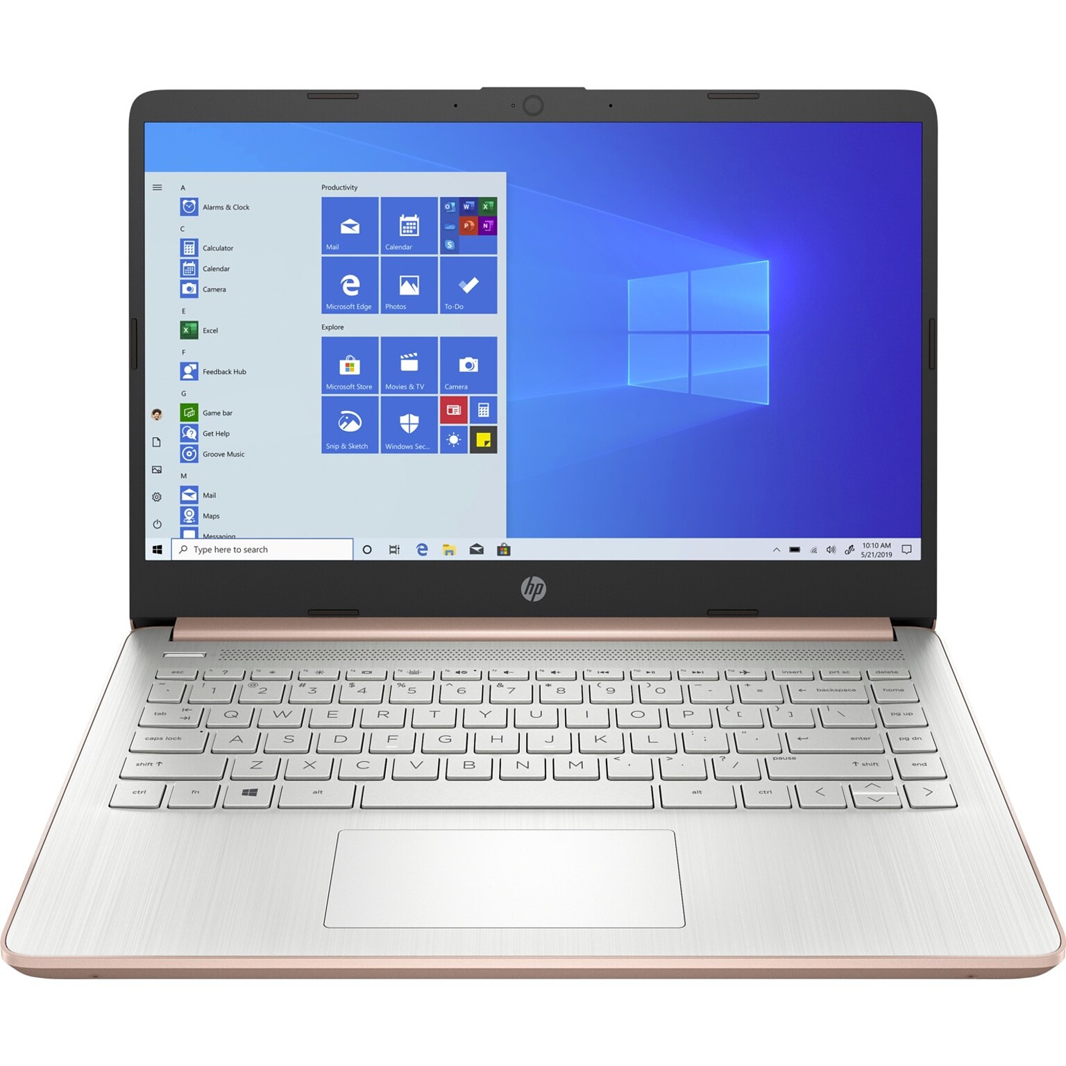 HP 14-dq0030nr 47X77UA 14 Notebook Laptop, Intel Celeron N4020, 4GB Memory, 64GB Flash Memory, Windows 10 Home