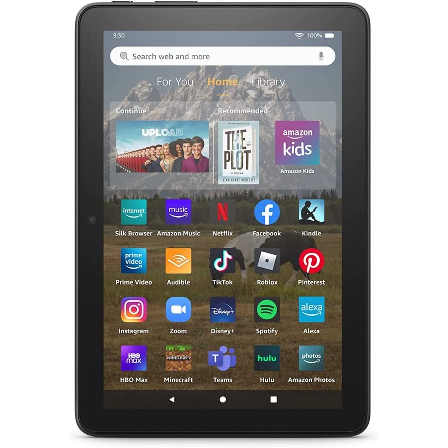 Amazon Fire HD 8, 12th Generation, 8” Tablet, WiFi, 32 GB, Fire OS, Black (B099Z8HLHT)
