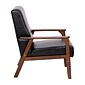 Flash Furniture Langston LeatherSoft Arm Chair, Black (ISIT673317BK)