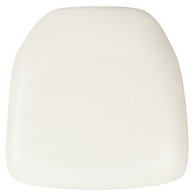 Flash Furniture Louise Vinyl Chiavari Chair Cushion, White (BHWHHARDVYL)
