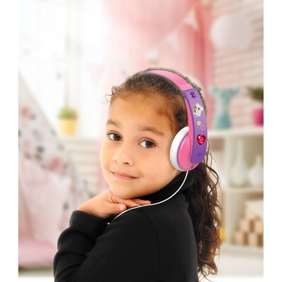 JVC Kids Over-Ear Headphones, Pink (HAKD7P)