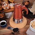 London Sip 6-Cups Induction Stovetop Espresso Maker, Copper (ESCLEM6C)