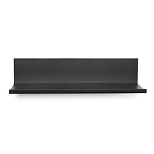 Hangman No-Stud Floating Shelf, 12-In., Black Powder Coat (L-12-B)