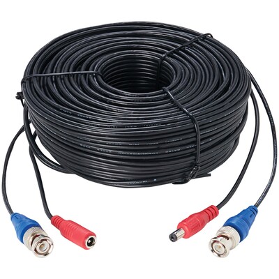 Lorex Premium 4K RG59/Power Accessory Cable, 100-ft., Black (CB100UB4K)