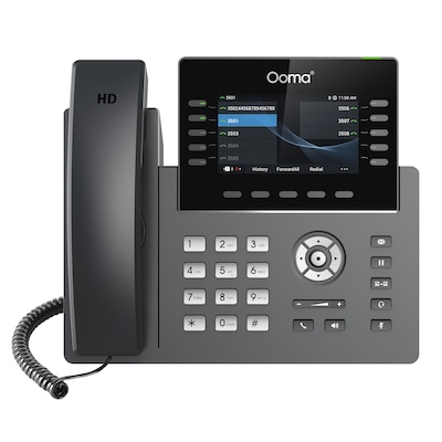 Ooma 10-Line Wi-Fi IP Corded Conferece Phone, Black (2615W)