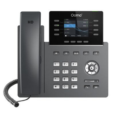 Ooma 8-Line Wi-Fi IP Corded Conferece Phone, Black (2624W)