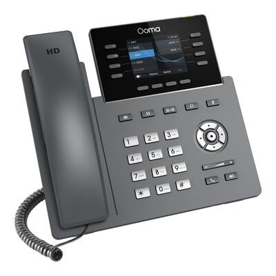 Ooma 8-Line Wi-Fi IP Corded Conferece Phone, Black (2624W)