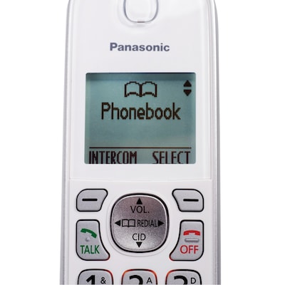 Panasonic Extra Handset for TGD/TGC Series, White (PANKXTGDA50W1)