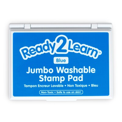 Ready2Learn™ Jumbo Washable Stamp Pad, Blue Ink, Pack of 2 (CE-10031-2)