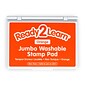 Ready2Learn™ Jumbo Washable Stamp Pad, Orange Ink, Pack of 2 (CE-10035-2)