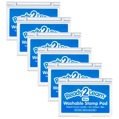 Ready2Learn™ Washable Stamp Pad, Blue Ink, Pack of 6 (CE-10041-6)