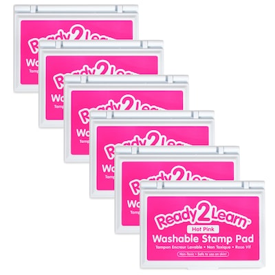 Ready2Learn™ Washable Stamp Pad, Hot Pink Ink, Pack of 6 (CE-10044-6)