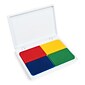 Ready2Learn™ Jumbo Washable Stamp Pad, 4-in-1 Primary Colors, Pack of 2 (CE-10053-2)