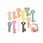 Learning Advantage TickiT™ Rainbow Wooden Keys, Assorted Colors, 11/Set (CTU73474)
