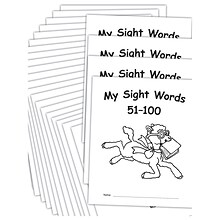 Teacher Created Resources My Own Books: My Sight Words 51-100 Workbook, 25/Pack