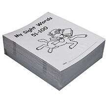 Teacher Created Resources My Own Books: My Sight Words 51-100 Workbook, 25/Pack