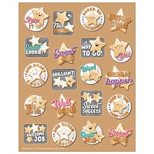 Eureka Star Cookies Sugar Cookie Scented Stickers, Multicolored, 80 Per Pack, 6 Packs (EU-650334-6)