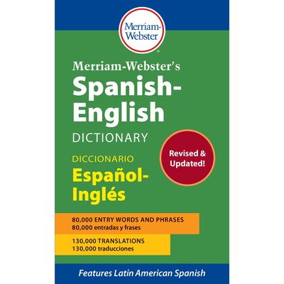 Merriam-Websters Spanish-English Dictionary, Paperback, 3/Pack