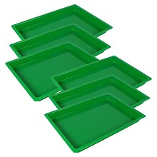 Romanoff  Medium Creativitray, Plastic, 11.5 x 8.25 x 1, Green, 6/Bundle (ROM36805-6)