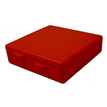 Romanoff  Micro Box, Plastic, 4 x 4 x 1, Red, 6/Bundle (ROM60402-6)