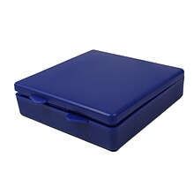 Romanoff  Micro Box, Plastic, 4 x 4 x 1, Blue, 6/Bundle (ROM60404-6)