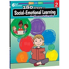 Shell Education 180 Days of Social-Emotional Learning for Second Grade Activity Book