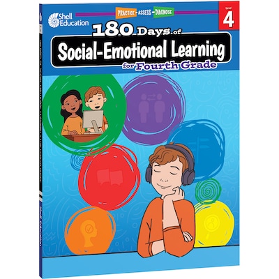 Shell Education 180 Days of Social-Emotional Learning for Fourth Grade Activity Book