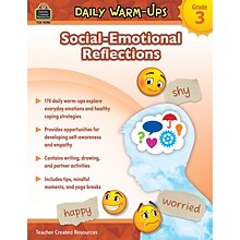 Teacher Created Resources Daily Warm-Ups: Social-Emotional Reflections, Grade 3 Resource Book