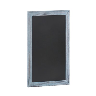 Flash Furniture Canterbury Wall Mount Magnetic Chalkboard Sign, Rustic Blue, 20 x 30 (HGWAGDIS2623