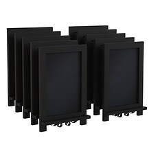 Flash Furniture Canterbury Wood Tabletop Magnetic Chalkboards, Black, 9.5 x 14 (10HFKHDIS222315)