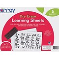 Pacon Two-Sided Array Dry Erase Learning Boards, 8.25 x 11, 5/Pack (PACLB8511)