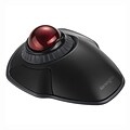 Kensington Orbit Wireless Optical Trackball with Scroll Ring Bluetooth and Radio Frequency, Black