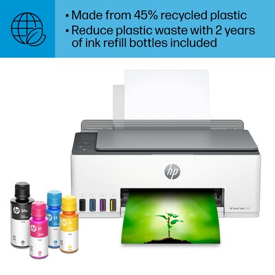 HP Smart Tank 5101 Wireless All-in-One Ink Tank Inkjet Printer with Up to 2 Years of Ink Included (1F3Y0A)