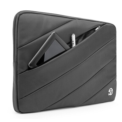 Vangoddy Nylon Sleeve Case for 13.3 inch Laptop, Grey (PT_NBKLEA100_HP)