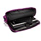 Vangoddy Nylon Backpack Messenger Shoulder Bag Case for 11 to 12 Inch Laptop, Black Purple (PT_NBKLEA275_17)
