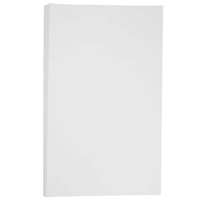 JAM Paper® Vellum Bristol 67lb Cardstock, 11 x 17 Tabloid Coverstock, White, 50 Sheets/Pack (1693418