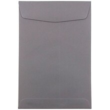 JAM Paper 6 x 9 Open End Catalog Envelopes, Dark Grey, 50/Pack (51285796i)