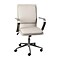 Flash Furniture James LeatherSoft Swivel Mid-Back Executive Office Chair, Taupe/Chrome (GO21111BTAUP