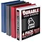 Samsill Durable View Ring Binders 3 D-Ring, Assorted Color, 4 Pack (MP46458)
