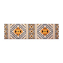 Flash Furniture Payson Collection Olefin and Cotton 120 x 36 Runner Machine Made Area Rug, Orange